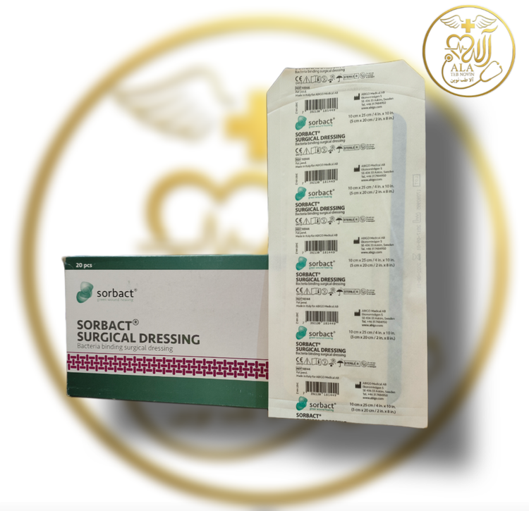 پانسمان جراحی ضدآب سرجیکال سوربکت (Sorbact Surgical Dressing) محصول کشور سوئد، پانسمانی آماده و فوقپیشرفته جهت پیشگیری و درمان قطعی عفونت در خطوط بخیه و برشهای جراحی است. این پانسمان مجهز به فناوری ضدباکتری و ضدقارچ DACC بوده و پاتوژنها را به روش فیزیکی