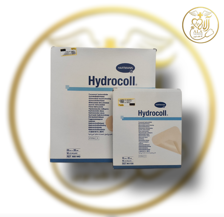پانسمان هیدروکلوئید هیدروکل هارتمن (Hartmann Hydrocoll) یک پانسمان پیشرفته جاذب و خودچسب با ساختار دو لایه است که جهت ایجاد رطوبت ایدهآل و مهار ترشحات کم تا متوسط طراحی شده است. این پانسمان با ذرات هیدروکلوئیدی فعال و روکش فیلم نیمهتراوا از جنس پلیاورتا